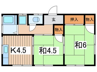 高谷荘２の物件間取画像